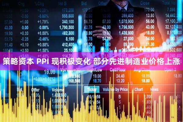 策略资本 PPI 现积极变化 部分先进制造业价格上涨