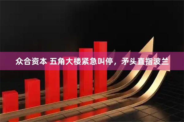 众合资本 五角大楼紧急叫停，矛头直指波兰